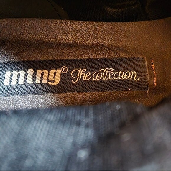 MTNG Tatum Boots Leather Textured Brand Logo Zip Closure Buckle Belt Size 37 - Picture 6 of 16